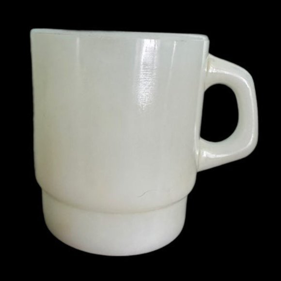 Fire King Dining Vintage Anchor Hocking Fire King White Milk Glass